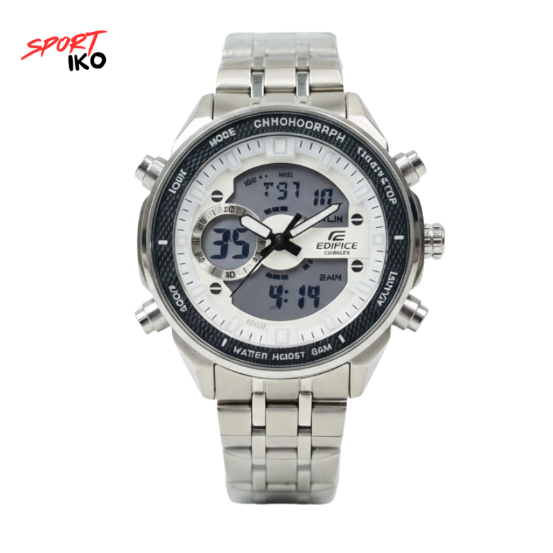 Montre CASIO EDIFICE Blanc Élégante et Robuste
