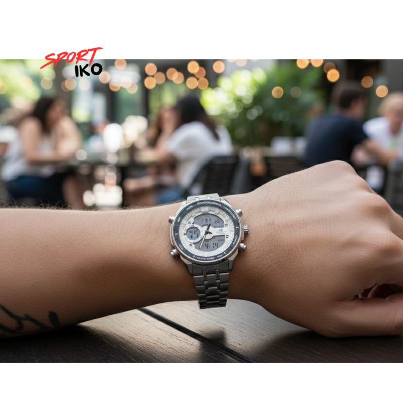 Montre CASIO EDIFICE Blanc Élégante et Robuste