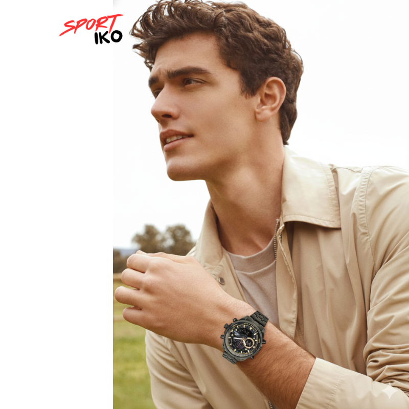 Montre Chronographe Casio Edifice Homme – Boîtier Bicolore Acier & Or