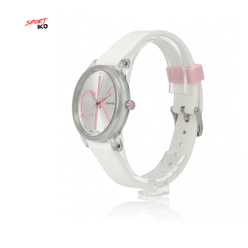 Montre calvin klein Sport Chic blanc rosée – Élégance Moderne & Performance