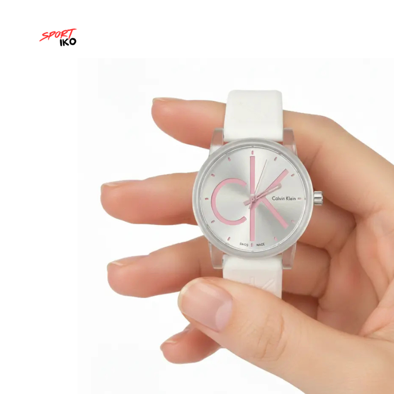 Montre calvin klein Sport Chic blanc rosée – Élégance Moderne & Performance