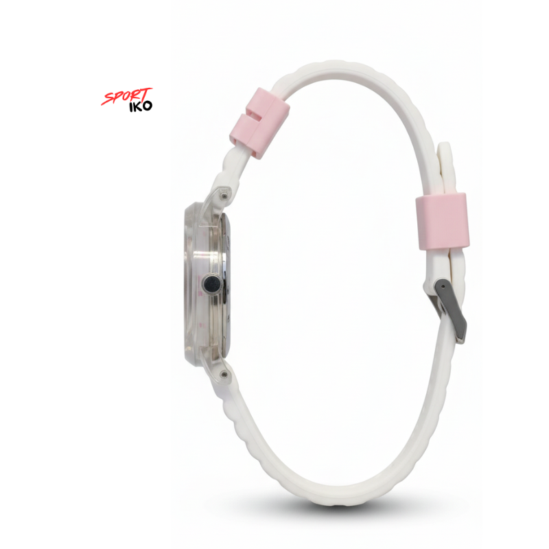 NIKE Arctic White with Soft Pastel Pink accents.